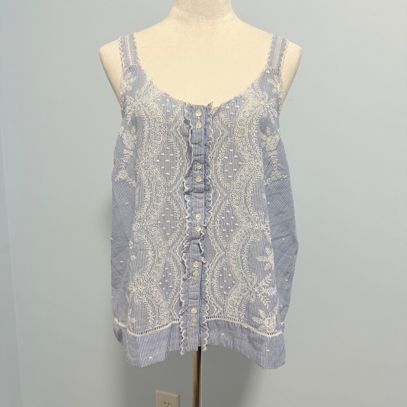 Sundance Sleeveless Embroidered Tank Top Size XL - Picture 2 of 8